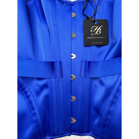 Honey Birdette CHASTITY 🔥💙 Electric Blue Corset Small - Picture 3 of 5